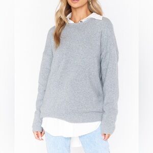 Show me your mumu feel good crewneck sweater